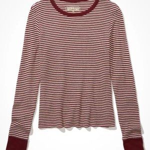 American Eagle Waffle Layering Tee